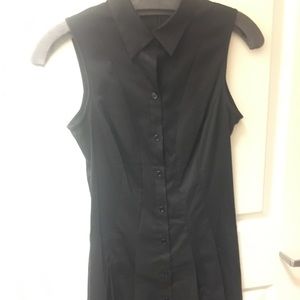 Theory sleeveless shirt dress